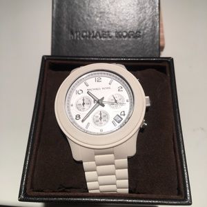 Michael Kors white MK5292 sport classic watch